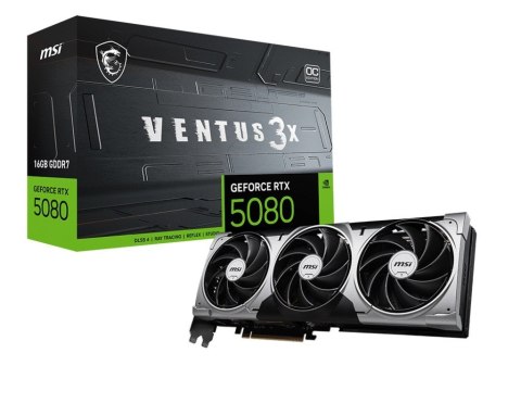 Karta graficzna GeForce RTX 5080 VENTUS 3X OC 16G GDDR7 256bit DP/HDMI MSI