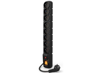 Listwa zasilająca S8 3M czarna 8 gniazd Acar