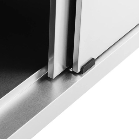Stół blat roboczy centralny z szafką drzwi suwane 200 x 60 x 85.5 cm Royal Catering