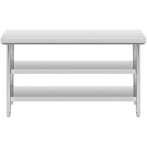 Stół blat roboczy stalowy nierdzewny z 2 półkami 150x60cm Royal Catering