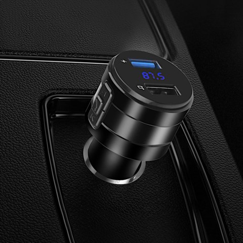 Transmiter samochodowy FM MP3 Bluetooth z ładowarką USB LCD RETOO