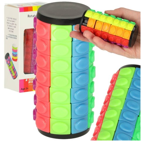 Układanka logiczna łamigłówka walec obrotowy 7 rzędów Kik Sp. z o. o. Sp. k.