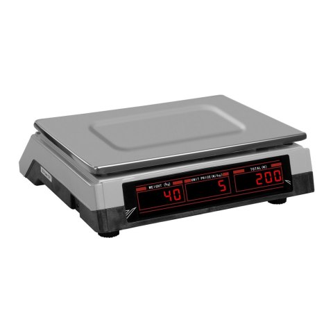 Waga sklepowa kontrolna 330x240mm zasilacz + akumulator 40kg / 2g - biała Steinberg Systems