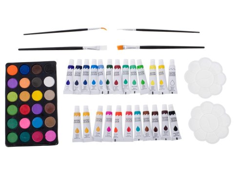 Zestaw plastyczny do malowania w walizce 145el różowy Kik Sp. z o. o. Sp. k.