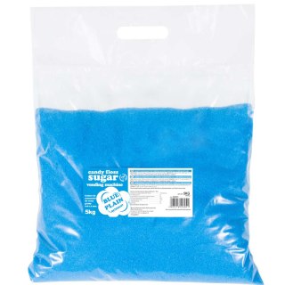 Cukier do automatu do waty cukrowej granulacja 0.8-1.2mm smak naturalny NIEBIESKI 5kg GSG24