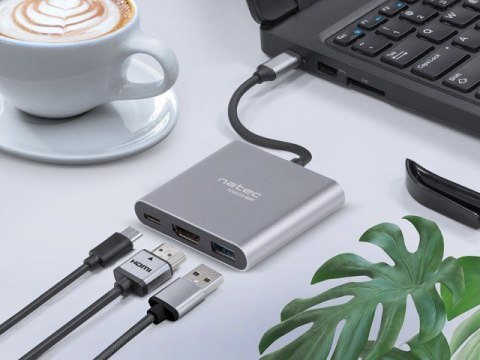 Multi Port Fowler mini USB-C PD, USB 3.0, HDMI 4K Natec