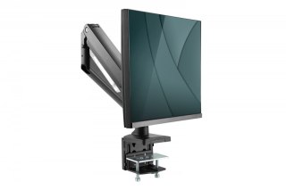 Ramię biurkowe pojedyncze z zaciskiem, 1xLCD, max. 35", max. obciążenie 15kg, ze sprężyną gazową Digitus