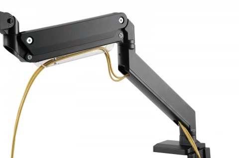 Ramię biurkowe pojedyncze z zaciskiem, 1xLCD, max. 35", max. obciążenie 15kg, ze sprężyną gazową Digitus