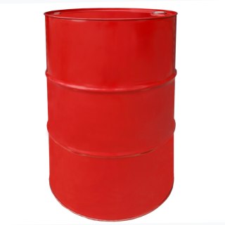Beczka stalowa metalowa TH 216.5L z rowkami korki 3/4 i 2 w wieku - CZERWONA MIX Beczkopol