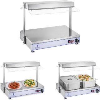 Elektryczna płyta taca grzewcza kompaktowa 2 lampy halogenowe 1100W 230V Royal Catering