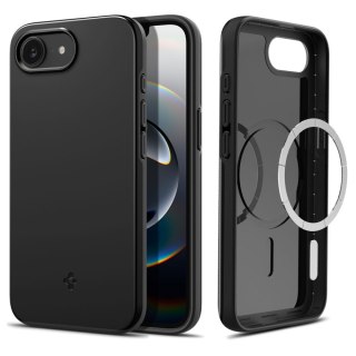 Etui case na iPhone 16e Thin Fit Mag - czarne SPIGEN