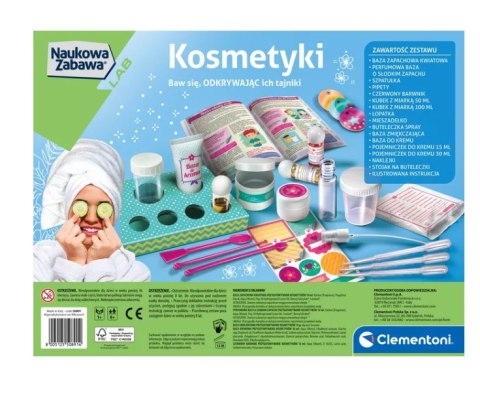 Naukowa Zabawa Laboratorium Kosmetyków Krem Sól do Kąpieli Kosmetyki Język Polski Clementoni 50891 Clementoni
