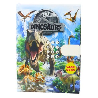 Pamiętnik Notatnik Na Kod Dinozaury Melodie Kolorowe Strony LEAN Toys