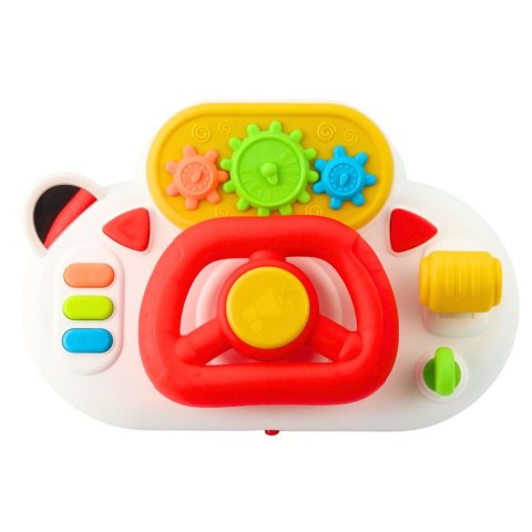 Symulator Kierowania Dla Malucha Interaktywna Kierownica Światła Dźwięki LEAN Toys