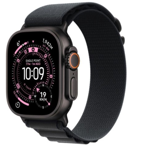 Watch Ultra 3 GPS + Cellular, koperta 49 mm z tytanu w kolorze czarnym, opaska Alpine w kolorze czarnym - rozmiar M Apple