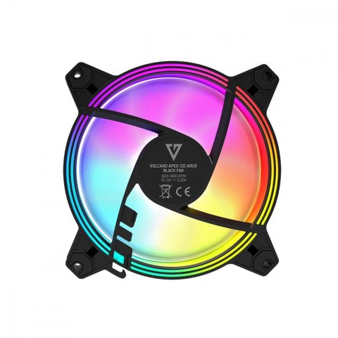 Wentylator ARGB 120x120x25 czarny MODECOM