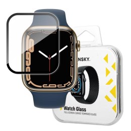 Hybrydowe szkło ochronne do Apple Watch 7/8/9 41mm Watch Glass czarny WOZINSKY