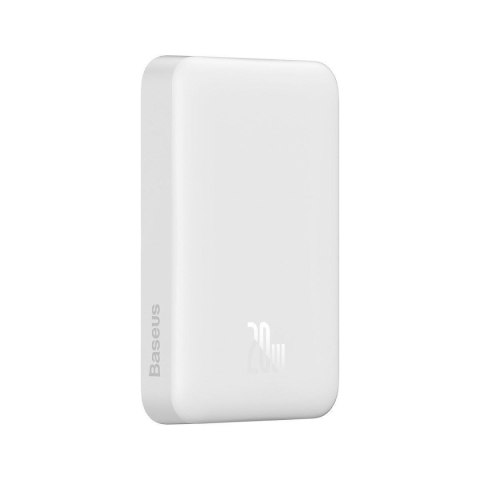 Mini powerbank 10000mAh z ładowaniem indukcyjnym MagSafe PD 20W biały BASEUS