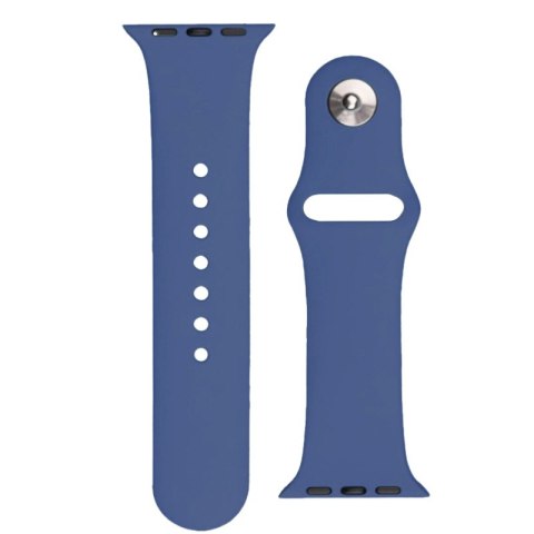 Silikonowy pasek do zegarka Apple Watch 2-9/SE 38/40/41mm Silicone Strap APS ciemnoniebieski HURTEL