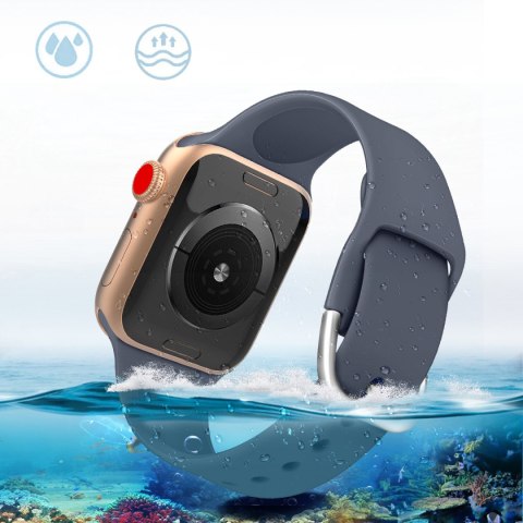 Silikonowy pasek do zegarka Apple Watch 2-9/SE 38/40/41mm Silicone Strap APS miętowy HURTEL