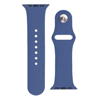 Silikonowy pasek do zegarka Apple Watch 2-9/SE 38/40/41mm Silicone Strap APS niebieski HURTEL