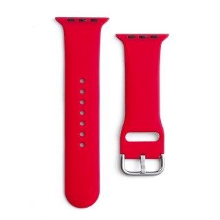 Silikonowy pasek do zegarka Apple Watch Ultra 2-9/SE 42/44/45/49mm Silicone Strap APS czerwony HURTEL