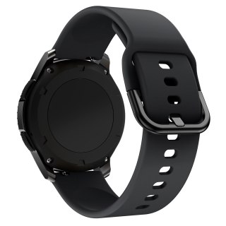 Uniwersalny silikonowy pasek do smartwatcha Silicone Strap TYS szer. 20mm czarny HURTEL