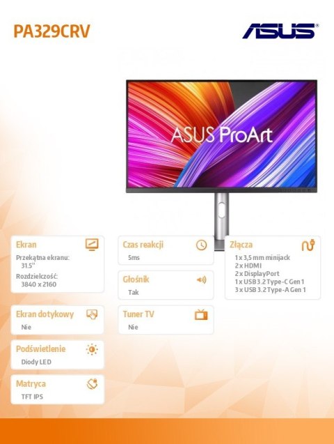 Monitor 32 cale PA329CRV Asus