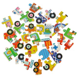 Puzzle w puszce pojazdy 30 puzzli Kik Sp. z o. o. Sp. k.