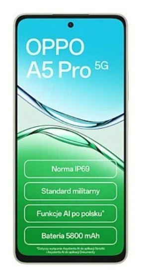 Smartfon A5 Pro 5G 8/256GB Zielony CPH2695 Oppo