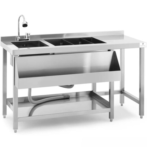 Stacja stoisko barmańskie koktajlowe drink bar ze zlewem 66 x 106 x 136 cm Royal Catering