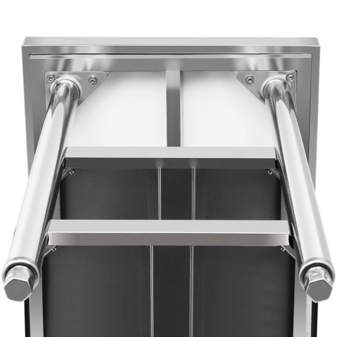 Stół blat roboczy centralny stalowy 2 półki 180 x 60 cm Royal Catering