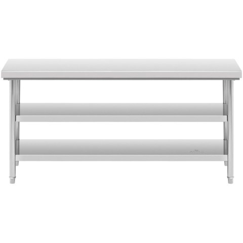 Stół blat roboczy centralny stalowy 2 półki 180 x 60 cm Royal Catering