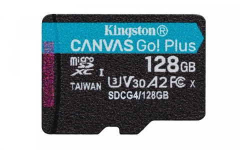 Karta microSD 128GB CanvasGo! Plus 200MB/s A2 U3 V30 + adapter Kingston