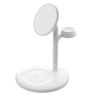 MagScape Ładowarka Indukcyjna 3w1 MagSafe magnetyczna Biała Green Cell