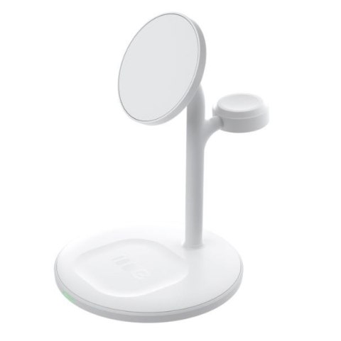 MagScape Ładowarka Indukcyjna 3w1 MagSafe magnetyczna Biała Green Cell