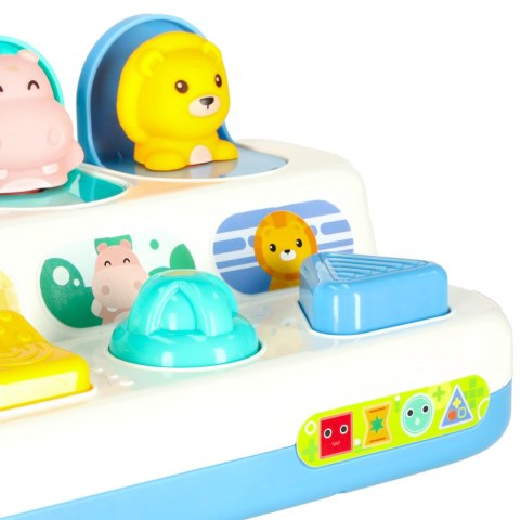 Gra zręcznościowa edukacyjna montessori wbijak wyskakujące zwierzątka POP-UP Kik Sp. z o. o. Sp. k.