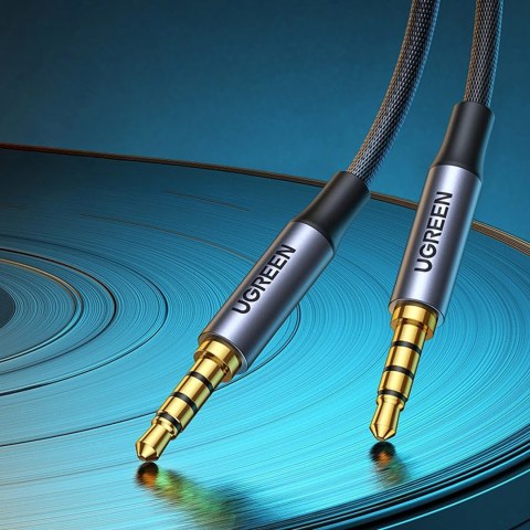 Kabel przewód audio mini jack 3.5mm - mini jack 3.5mm 1m - szary UGREEN