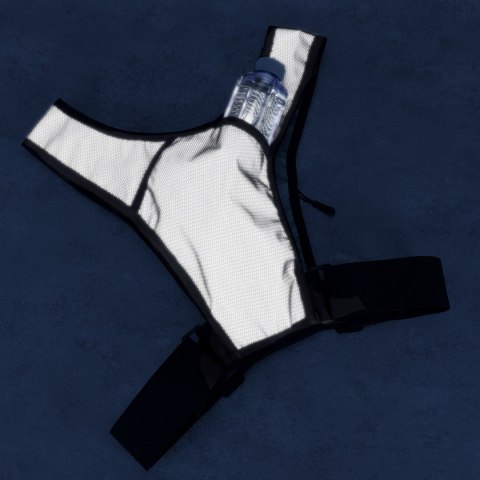 Kamizelka odblaskowa do biegania z kieszeniami - czarna WOZINSKY