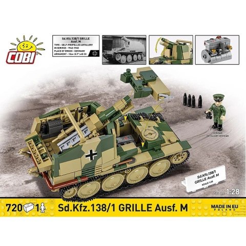 Klocki SD.KFZ.138/1 Grille 720 elementów Cobi Klocki