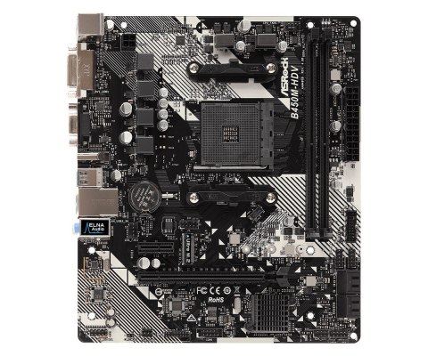 Płyta główna B450M-HDV R4.0 AM4 2DDR4 VGA/DVI/HDMI/M.2 uATX ASRock