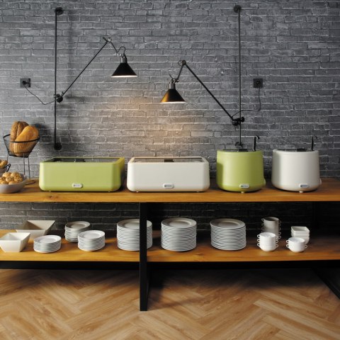 Podgrzewacz bemar elektryczny UNIQ 607 x 402 mm 700 W - zielony Hendi