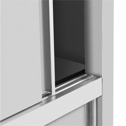 Szafa gastronomiczna magazynowa ze stali nierdzewnej drzwi suwane 120 kg 80 x 50 x 180 cm Royal Catering