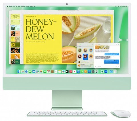 IMac 24 cale: M4 8/8, 16GB, 256GB SSD - Zielony Apple