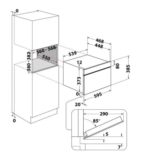 Kuchnia mikrofalowa WMD44MB Whirlpool