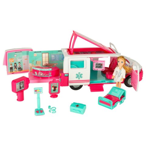 Karetka pogotowia ambulans mobilny szpital lalka akcesoria Kik Sp. z o. o. Sp. k.