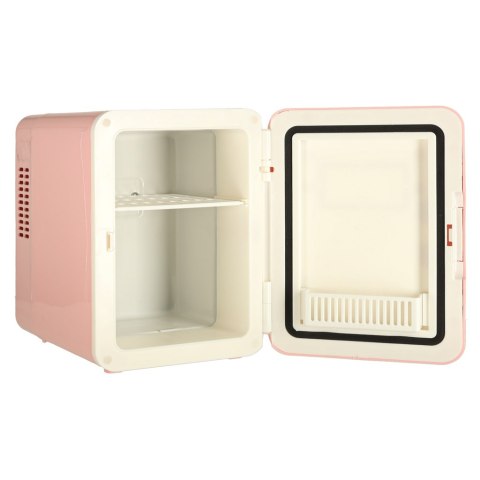 Lodówka turystyczna elektryczna samochodowa mini na jedzenie kosmetyki grzanie chłodzenie 2w1 4L różowa Kik Sp. z o. o. Sp. k.