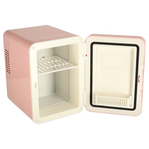 Lodówka turystyczna elektryczna samochodowa mini na jedzenie kosmetyki grzanie chłodzenie 2w1 4L różowa Kik Sp. z o. o. Sp. k.