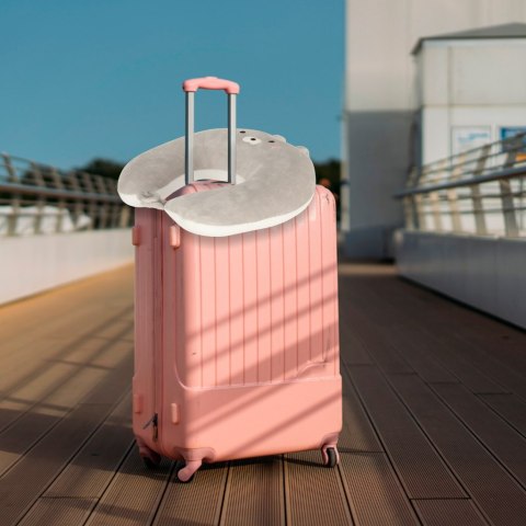 Poduszka podróżna 2w1 rogal pod kark do samolotu samochodu maskotka kot Kik Sp. z o. o. Sp. k.