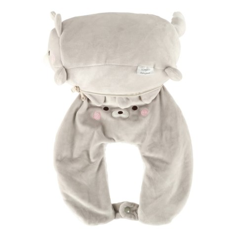 Poduszka podróżna 2w1 rogal pod kark do samolotu samochodu maskotka kot Kik Sp. z o. o. Sp. k.